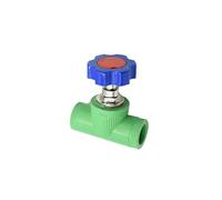 SHIOFRCN 1 Pc DN15 DN20 DN25 PPR Vanne d'eau Robinet De Jardin Corps Droit Vanne D'arrêt D'irrigation Tube avec Connecteurs for l'eau(DN15)