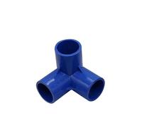 SHIOFRCN 1 pc Jardin diamètre intérieur 32mm stéréoscopique PVC Tuyau d'eau connecteur 3D té 4 Voies 5 Voies égal Port Tube Adaptateur réservoir Drainage Fittin(3-Way Blue)
