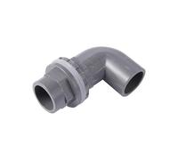 SHIOFRCN 1 pc Jardin Irrigation PVC Connecteur d'eau Diamètre Intérieur 20/25/32mm 90 ° Coudé en Plastique Couplint Aquarium Vidange Joint Serre Outils(Inner Diameter 32mm)