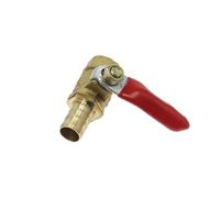 SHIOFRCN 1 pc Laiton Barbelé Ball Valve 6/8/10/12mm Tuyau Barb 1/8 '' 1/2 '' 1/4 '' 3/8" Filetage Femelle Connecteur Joint Cuivre Tuyau Raccord Coupleur Adaptateur(1/8",10mm Hose Barb)