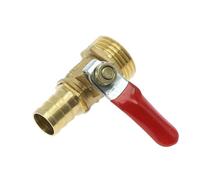 SHIOFRCN 1 pc Laiton Barbelé Ball Valve 6/8/10/12mm Tuyau Barb 1/8 '' 1/2 '' 1/4 '' 3/8" Filetage Mâle Connecteur Joint Cuivre Tuyau Raccord Coupleur Adaptateur(1/4",8mm Hose Barb)