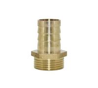 SHIOFRCN 1 pc raccord de Tuyau en Laiton 16mm 19mm 25mm 32mm Tuyau à G1 Filetage mâle connecteur Barbe 3/4" 1 "Tuyau cuivre connecteur Jardin(25mm)