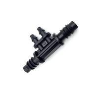 SHIOFRCN 10 pièces 8mm Micro Tuyau d'irrigation Goutte à Goutte Barb Tee 8/11 Mm et 4/7 Mm Tuyau Quatre façons utilisées for jardiner