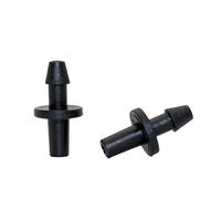 SHIOFRCN 100 pièces barbelé 3/5mm Tuyau Droit connecteurs Rapides Jardin Eau système d'irrigation Accessoires réparation raccords
