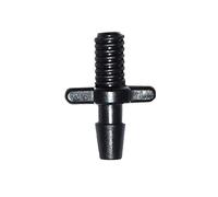 SHIOFRCN 1000 pièces Irrigation 4.8mm connecteur fileté Tuyau d'arrosage barbelé 3/5 Adaptateur Serre Irrigation PE Tuyau connecteur