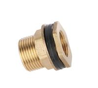 SHIOFRCN 1pc 1/2 "3/4" 1 "Filetage mâle à 3/8" 1/2 "3/4" Filetage Femelle en Laiton réservoir d'eau connecteur réservoir de Poisson Tour d'eau Tuyau adaptateurs de vidange(Brass)