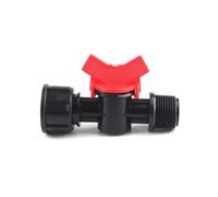 SHIOFRCN 1pc 1/2 "3/4" Mini vanne à Bille filetée connecteurs d'eau de Jardin vanne d'irrigation Goutte à Goutte Interrupteur de Tuyau contrôleurs d'eau(3/4 inch Male-Female)