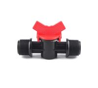 SHIOFRCN 1pc 1/2 "3/4" Mini vanne à Bille filetée connecteurs d'eau de Jardin vanne d'irrigation Goutte à Goutte Interrupteur de Tuyau contrôleurs d'eau(3/4 inch Male Valve)