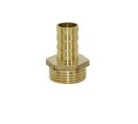 SHIOFRCN 1pc 16mm 19mm 25mm 32mm à 1 "mâle Tuyau d'eau connecteur Barbe Laiton DN15 DN20 DN25 Tube Joint Tuyau d'arrosage connecteur(16mm)