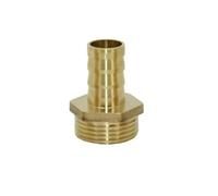 SHIOFRCN 1pc 16mm 19mm 25mm 32mm à 1 "mâle Tuyau d'eau connecteur Barbe Laiton DN15 DN20 DN25 Tube Joint Tuyau d'arrosage connecteur(19mm)