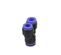 SHIOFRCN 1pc 3 Voies Port Y Forme Air pneumatique 4/6/8/10/12/14/16mm OD Tuyau Tube Pousser dans Le gaz en Plastique raccord de Tuyau connecteurs raccords Rapides(8mm-4mm)