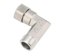 SHIOFRCN 1pc Acier Inoxydable G1/2 "Union hexagone té coude Droit connecteur 1/2" Filetage mâle/Femelle plomberie Eau gaz Huile raccords de tuyauterie(1/2 inch-01)