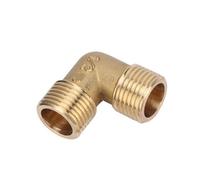 SHIOFRCN 1pc Adaptateur de raccord de Tube en Laiton 90 degrés 1/8 "1/4" 3/8 "1/2" 3/4 "BSP raccord coudé connecteur Huile et gaz raccord coudé Adaptateur coupleur(3/8 inch)