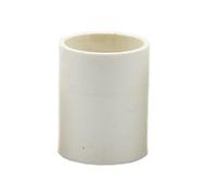SHIOFRCN 1pc connecteur de Tube en PVC 20/25/32/40/50/63/75mm té coude Joint Droit en Plastique coupleur de soudage Ferme Irrigation raccord de Tuyau d'eau(Straight Connector,25MM)