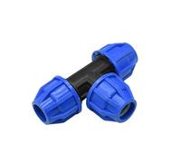 SHIOFRCN 1pc DN15 DN20 DN25 PPR PVC PE Tube té séparateur d'eau 1/2 3/4 1 Pouce Tuyau d'eau réduisant té connecteur en T(Blue-4)