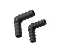 SHIOFRCN 1pc DN16 DN20 coude barbelé Jardin connecteurs d'eau 90 degrés Angle coude Joints Jardin Agriculture Irrigation raccords Tuyau L-Type(16mm)