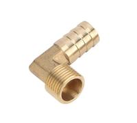 SHIOFRCN 1pc raccord de Tuyau en Laiton coude 8mm 10mm 12mm 14mm 16mm à 1/2 "BSP Filetage mâle raccord barbelé connecteur Adaptateur de Joint(10mm)