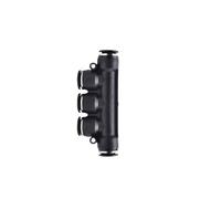 SHIOFRCN 1pc raccord pneumatique à Air Noir 5 Voies One Touch 4/6/8/10/12mm OD Tuyau Tube Push in 5 Ports gaz raccords Rapides connecteur coupleur(6mm)