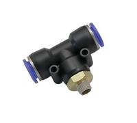 SHIOFRCN 1pc régulateur de débit d'air pneumatique 4mm 6mm 8mm 10mm 12mm OD Tuyau Tube débit de gaz Ajuster Le connecteur de Valve 1/8 "1/4" 3/8 "1/2" Filetage mâle(6mm - 1/8 inch)