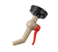 SHIOFRCN 1pc S60X6 IBC Adaptateur de réservoir Cube d'eau raccords de vanne connecteur d'irrigation de Jardin Facile à Utiliser Tuyau Interrupteur à Bille robinets(Black-2)