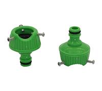 SHIOFRCN 2 pièces connecteur de Mamelon de Robinet d'eau Universel avec 3 pièces Boulon de Fixation Robinet d'eau au Tuyau Tuyau connecteur à Pression Outil de Tuyau d'irrigation