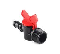 SHIOFRCN 20 pièces 3/4 "-16mm Mini vanne à Boisseau sphérique Ferme Serre Irrigation Goutte à Goutte PE Tuyau Interrupteur contrôleurs d'eau Jardin connecteurs d'eau