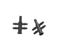 SHIOFRCN 20 pièces Jardin Irrigation 4.5mm à 4 Voies 3/5mm séparateurs de Tuyau Fournitures de Jardinage Tuyau Tube Connexion Accessoires séparateurs de Tuyau
