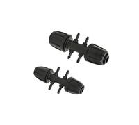 SHIOFRCN 30 pièces 1/8 à 3/8 "1/2" Tuyau connecteur 4 Voies 8/11 à 3/5 séparateur d'eau barbelé Double Voie connecteur d'irrigation vis(1/2")