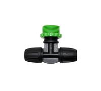 SHIOFRCN 40 pièces Tuyau à 1/2 "3/4" mâle té séparateur d'eau avec Contre-écrou 8/11 Tuyau d'irrigation connecteur 2 Voies