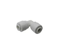 SHIOFRCN 5 pièces 1/4 "sans Boucle Slip Lock connecteurs Rapides Buses de brumisation Basse Pression système adaptateurs de couplage Couleur Noir Blanc(White-01)