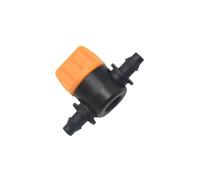 SHIOFRCN 5 pièces 4mm Tuyau Robinet de Jardin Mini vanne 4/7 Tuyau 1/4 "à 6mm buse connecteur Goutte à Goutte raccords d'irrigation Tuyau vanne d'eau(4/7mm x 4/7mm)