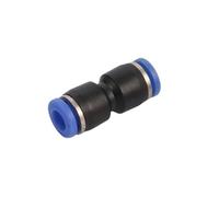 SHIOFRCN 5 pièces PVC Connexion Rapide 6mm connecteur de Verrouillage de Glissement té coude Droit Type croisé système de brumisation Accouplement Joint Outil pneumatique(Straight)