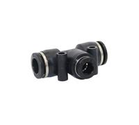 SHIOFRCN 5 pièces Slip-Lock T Type connecteur Rapide pneumatique té Joint Tuyau Joint Basse Pression Brouillard Refroidissement Jardin Tuyau connecteur(10mm)