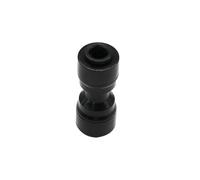 SHIOFRCN 60 pièces système d'atomisation d'irrigation de Jardin 1/4 "Port Interface Verrouillage antidérapant connecteur Rapide té coude connecteur Droit Bouchon d'extrémité(Black-02)