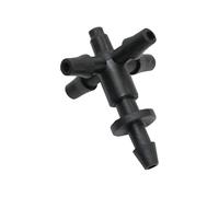 SHIOFRCN Connecteurs Rapides Droits de Tuyau barbelé 20 pièces 3/5mm avec séparateurs de Tuyau à Cinq Voies à Trois Voies connecteur croisé à Joint Multiple(B)