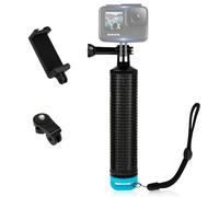 ShipeeKin Poignée Flottante étanche pour Gopro Toutes séries et Akaso, Campark, Crosstour, SJCAM et téléphones Portables avec Lampe de Poche