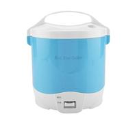 Shipenophy 24V 180W 1.6L Électrique Portable Multifonctionnel Cuiseur À Riz Cuiseur À Vapeur Multi Cuiseur Cuiseur À Grains De Riz pour Voitures Camions(Bleu)