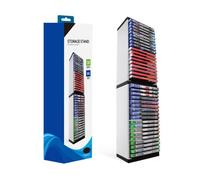 Shipenophy Double de stockage pour PS5 Double de stockage de jeux vidéo, magasin Durable, 36 disques de jeu, étagère de video pack