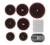Shipenophy Ensemble de Fabrication de Chignons de Très Grandes et Grandes | Comprend 7 chignons, Matériau doux et durable, Polyvalent pour les fêtes, 10 épingles à cheveux incluses.