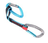Shipenophy Rallonge de Verrouillage de sécurité Quickdraw Sling Droit Bent Mousqueton Résistance à l'usure Courbée pour l'alpinisme et l'escalade
