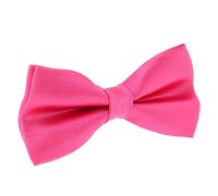 SHIPITNOW Noeud Papillon Rose fushia - 30 coloris - Noeud Papillon Homme Mariage, Soirée - Tissu Satin Couleur unie - Prénoué, Adulte