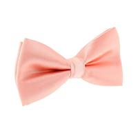 SHIPITNOW Noeud Papillon Rose Saumon (Rose corail) - 30 coloris - Noeud Papillon Homme Mariage, Soirée - Tissu Satin Couleur unie - Prénoué, Adulte