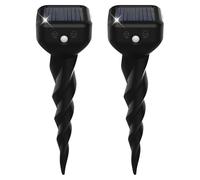 Shiptree Anti Taupe Solaire, Lot de 2 Répulsif Taupe Vibration et Ultrasons, Efficace Contre Les Taupes, Les Campagnols, Les Souris, Les Serpent, Ainsi Que Les Rongeurs de Jardin-Noir