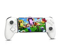 Shiptree Manette Téléphone pour Android/iPhone, Manette pour Smartphone avec Manettes à Effet Hall, Vibration, Bluetooth, Boutons Semi-Mécaniques, USB-C, Compatible avec Xbox, Minecraft, Blanc