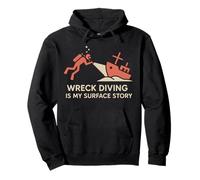 Shipwreck Diver Wreck Explorer Plongée Histoire du Chasseur de trésors Sweat à Capuche