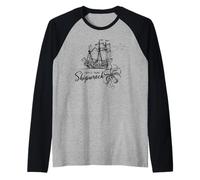 Shipwrecked Chaos - Humour hilarant de la Vie de Maman Manche Raglan