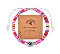 ShiQiao Spl Cadeau de condoléances pour perte d'animaux de compagnie, bracelet commémoratif pour chiens, chats, cadeau de deuil pour les propriétaires d'animaux domestiques, bracelet élastique à
