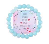 ShiQiao Spl Cadeau Inspirant Bracelet Perles Naturelles Idée Cadeau Femme Fille Bijou Élastique Bracelet Cadeaux Motivation Cadeaux Anniversaire Pour Couple Maman Mamie Sœur Amie
