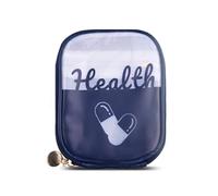ShiQiao Spl Sac de premiers secours vide pour médicaments - Petit sac de voyage pour homme et femme - Mini trousse médicale pour voyage, maison, camping, urgence, Style 1 Bleu