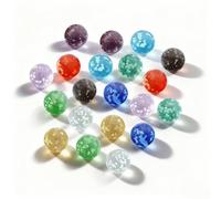 SHIQUAN 20 Pièces Billes en Verre, 16mm Glow in The Dark Enfant Billes, Convient Aux Jeux d'enfants (20 pièces, 10 Couleurs)